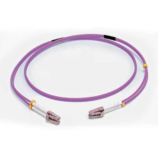 C2G fiberoptisk patchledning - 5m - LC-LC OM4 LSZH - Lilla