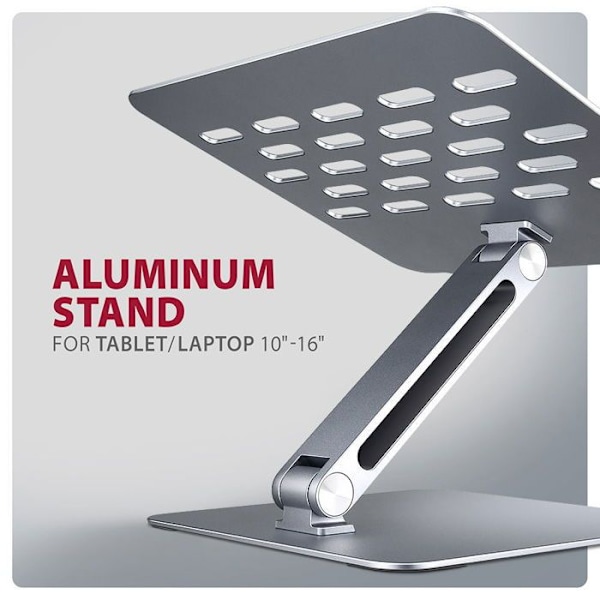 Support AXAGON STND-LQ ALUMINIUM til bærbare computere 10 - 16 Grå
