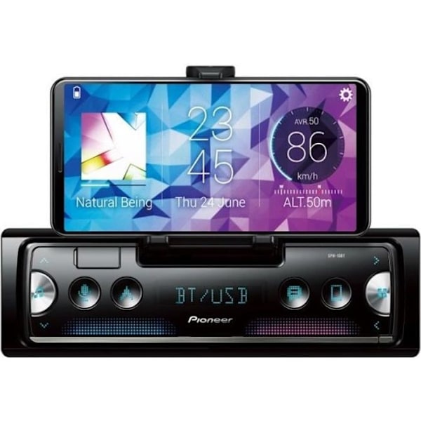 PIONEER Bilradio RDS SPH-10BT - 4 x 50w - USB - Bluetooth - Flerfärgs - Smart Sync