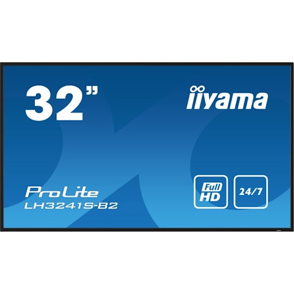 IIYAMA LFD 32 Musta IPS-näyttö 1