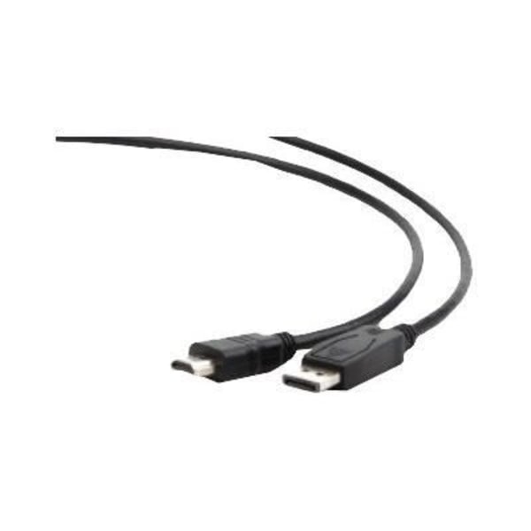 DisplayPort-kabel - GEMBIRD - HDMI - 3m - Sort - Afskærmet - Iltfri kobber Svart