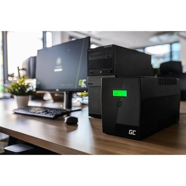 Green Cell Inverter - UPS USV 800VA (480W) - Line-Interactive AVR - AGM-batterier - USB/RJ11