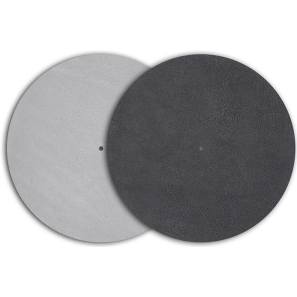 Kansilevy - PRO-JECT - Leather It - Musta nahka - Pyöreä - 30 cm sort