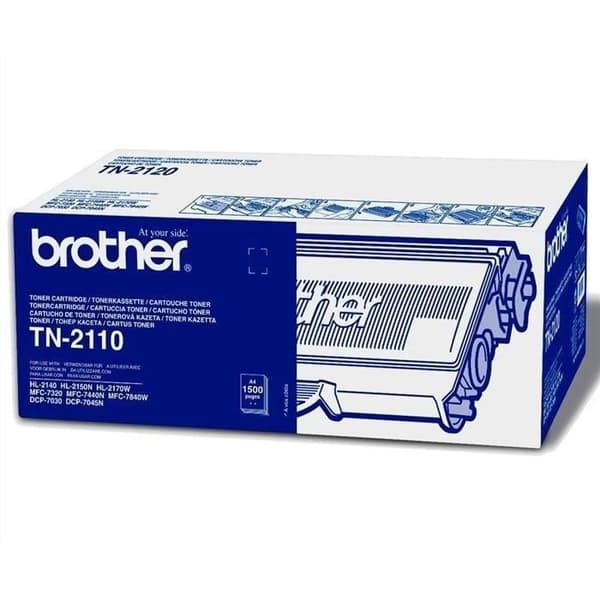Brother TN-2110 Svart Lasertoner (1500 sidor)