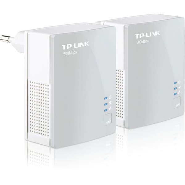 TP-Link TL-PA4010 KIT kit med 2 CPL 600 Mbps med 1 Ethernet-port - Idealisk lösning för att njuta av multi-TV-tjänsten hemma