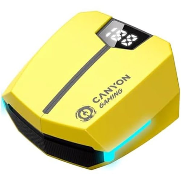 Spelheadset - CANYON - DoubleBee GTWS-2 - Bluetooth 5.3 - 4h batteritid - Gul gul