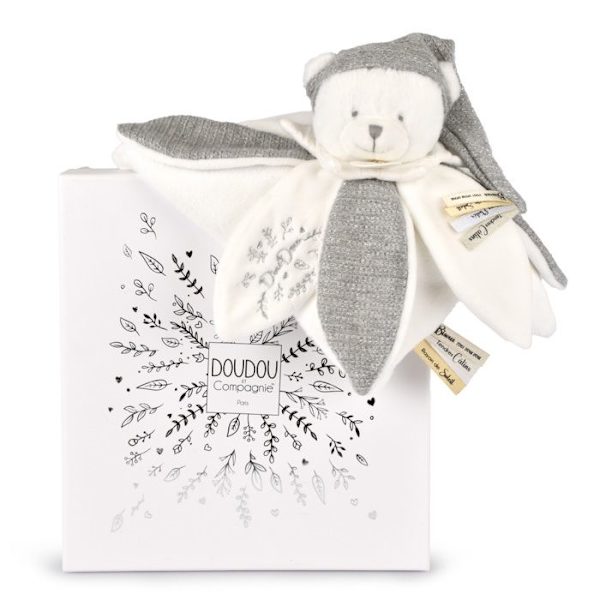 Doudou ja Yhtiö - Paksu pehmolelu terälehdet Harmaa Karhu 25 cm grå