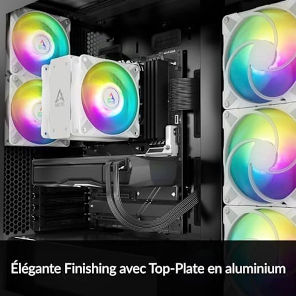 ARCTIC Freezer 36 A-RGB - Single-tower CPU-køler med push-pull, to trykoptimerede P 120 mm blæsere og belysning