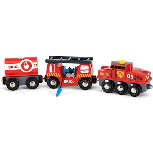 BRIO Brandtog - Trætogkredsløb - Ravensburger - Blandet fra 3 år - 33844 Blå