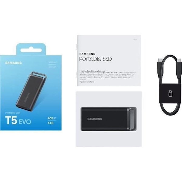 SAMSUNG Ekstern SSD T5 Evo 4 TB MU-PH4T0S/EU