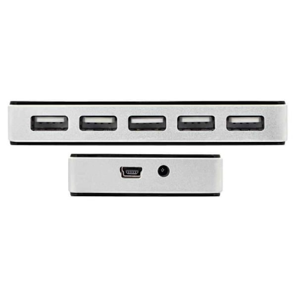 USB 2.0 Hub 10 Porte Sort