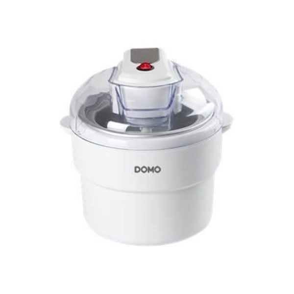 DOMO kompakti jäätelökone - 1L DO2309I - Valkoinen - 12W