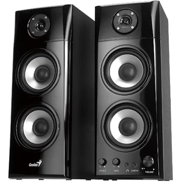Enheder 2.0 - GENIUS - SP-HF 1800A V2 - Effekt 60W RMS - Woofer 4” - Tweeter 1” sort