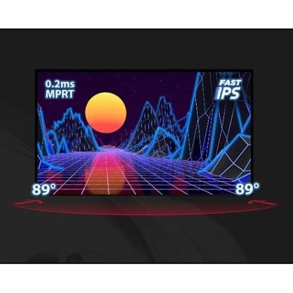 PC-skærm - IIYAMA - G2770QSU-B6 - 27" QHD - Hurtig IPS - 180Hz - 0.2ms - HDMI/DP/USB HUB - Højttalere - Sort