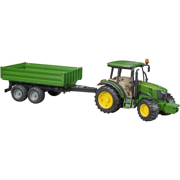 John Deere 5115M traktor med släp - BRUDER - Skala 1:16 - För pojkar från 3 år och uppåt