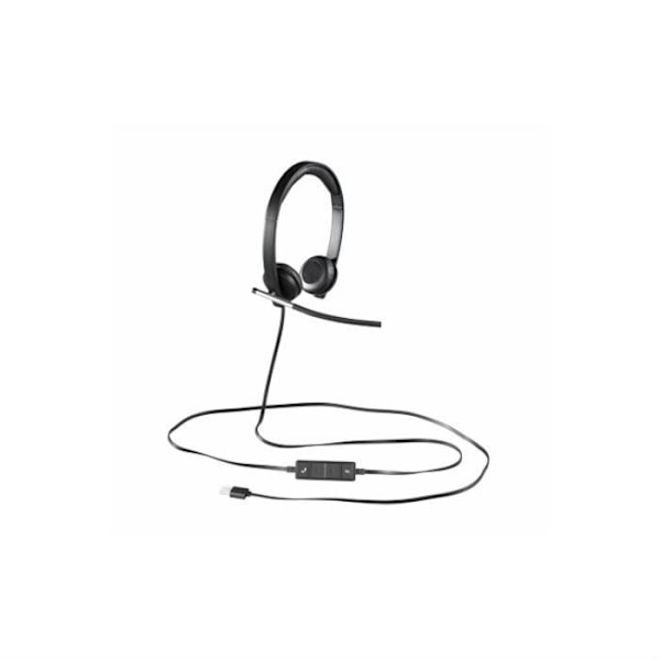 Headset - Kablet - Logitech - H650E - Stereomikrofon - Grå