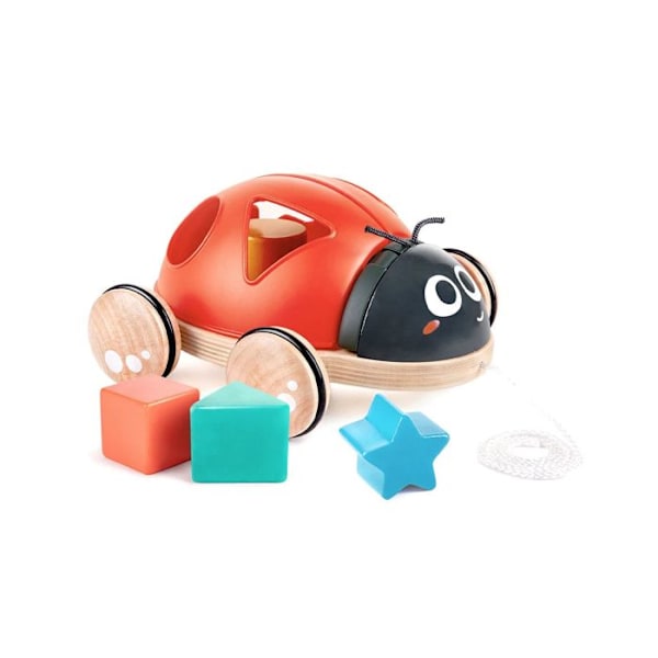Mariehøne til at trække form sorterer - Hape - SHAPE SORTER MARIEBUG - Shape box - Træk legetøj Flerfärgad