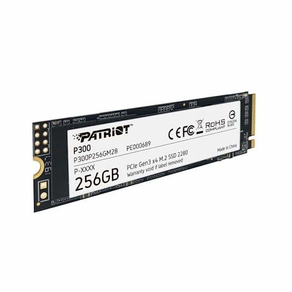 Patriot Memory P300P256GM28 M.2 256GB PCI Express NVMe SSD (Patriot P300 256GB M.2 2280 PCIe NVMe SSD) - 0814914026519
