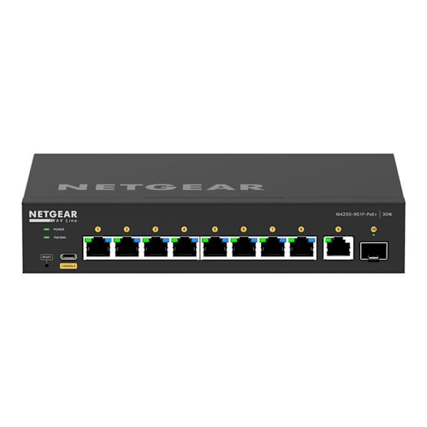 Kytkin - Netgear - GSM4210PD-100EUS - 8 Porttia - Gigabit Ethernet - PoE