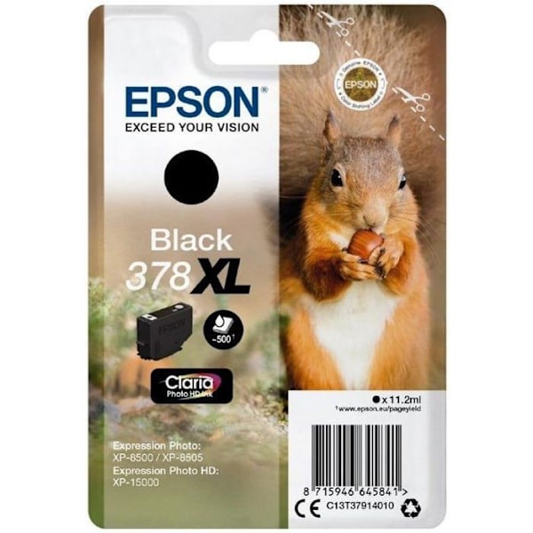 EPSON 378XL blækpatron - 11,2 ml - XL - Sort