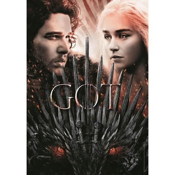 1000 palan palapeli - Clementoni - Game of Thrones - Elokuvateatteri ja mainonta - Mixed - 12 vuotta vanha