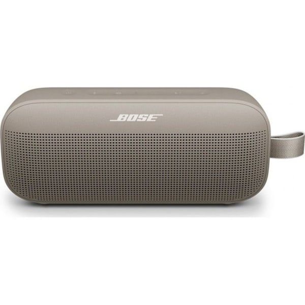Altavoz portátil BOSE SoundLink Flex (2. Gen.) i farve arenisca tilbyder en kraftfuld og atrevido lyd i en kompakt størrelse,