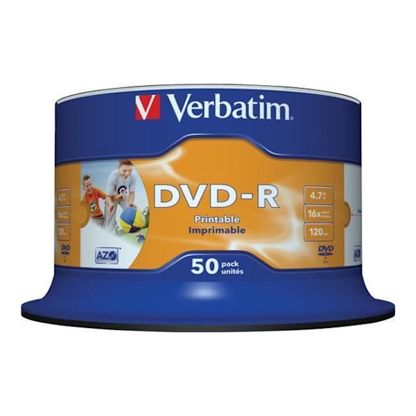 DVD-R VERBATIM 4,7GB 16xspd 50Spindel print