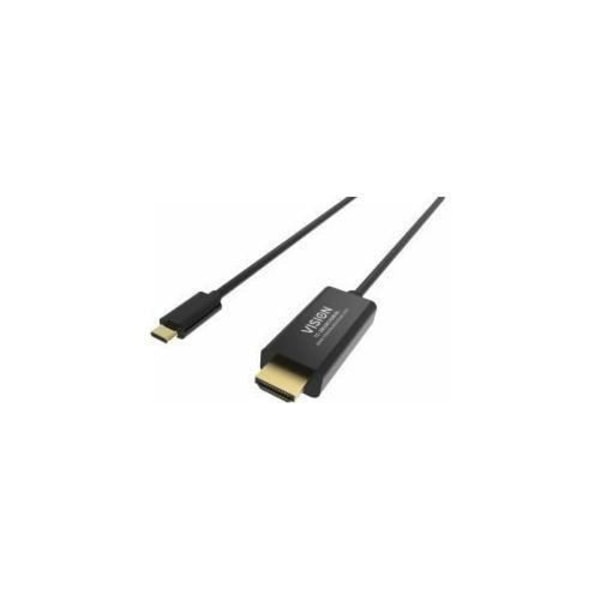 USB-C till HDMI-kabel - VISION Professional - TC-2MUSBCHDMI-BL - 4K 60 Hz - 2 m - Svart