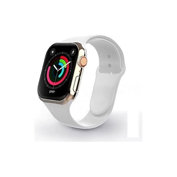 Swissten silikonrem, kompatibel med Apple Watch 38 och 40 mm - Vit