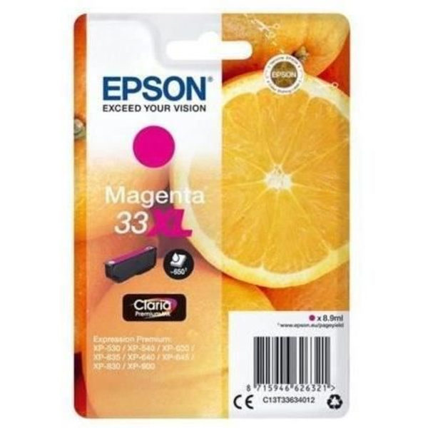 EPSON T3363 XL magenta blækpatron - appelsiner (C13T33634012)