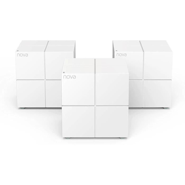 TENDA Mesh System AC1200 Kantavuus 500 m², Vaihda toistin/reititin/PLC, WIFI MESH Helppo asennus, Nova MW6-3 kuutiot Valkoinen