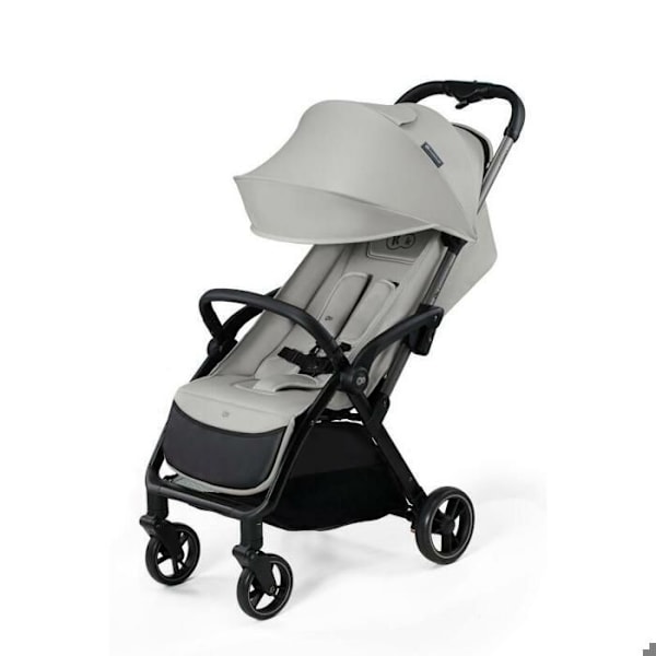 Klapvogn indtil 22 kg - KINDERKRAFT APINO - Automatisk foldning - Vandtæt - Vægt kun 7,5 kg - Grå Grå og sort