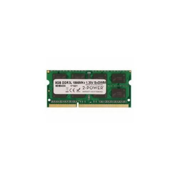 2-Power MEM5403A hukommelsesmodul 8 GB DDR3L 1866 MHz (8GB PC3-14900 1866MHz 1,35V SODIMM [12 garanti]) - 5055190169735