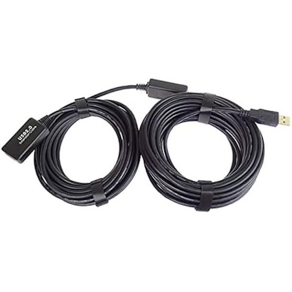 USB Förlängningskabel - PremiumCord - 15 m - USB A Hon till A Hane - Hög Hastighet - Aktiv med Repeterare