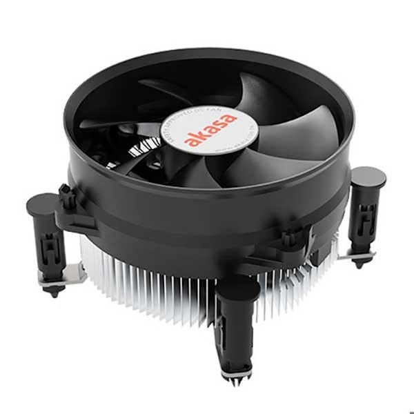 Akasa AK-CC6603EP01 LGA 1700 prosessorituuletin - Valkoinen - Erittäin hiljainen - 95 mm - 36,6 dB(A) - PWM Alumiini, musta