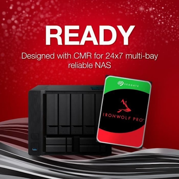 Intern harddisk - SEAGATE - IRONWOLF PRO 8To - SATA 6 Gbits/s - 7200RPM