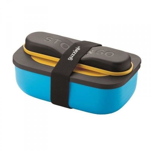 GUZZINI Opbevaringsboks Store and Go - 90 cl - Ocre med bestik