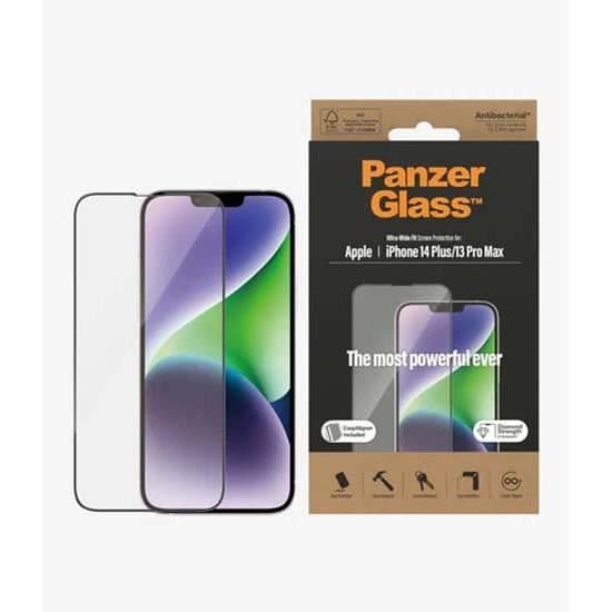 PanzerGlass Ultra-Wide Fit skärmskydd för iPhone 14 Plus / för iPhone 13 Pro Max