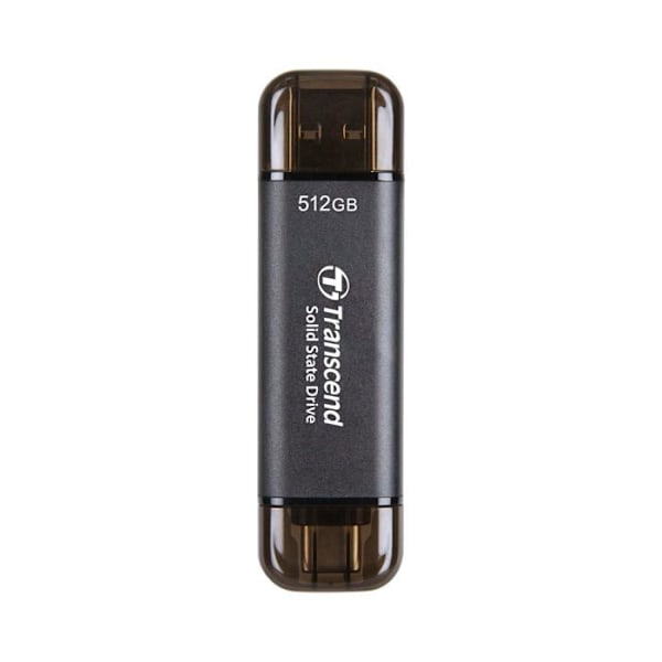 Transcend ESD310C 512 GB eksternt Solid State Drive Sort