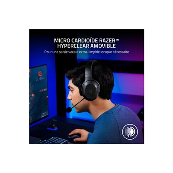 PC-pelikuulokkeet - Razer - Barracuda X Edition 2022 - Langaton - Musta - Korvassa sort