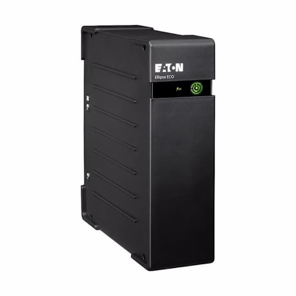Inverter - EATON - Ellipse ECO 1200 USB IEC - Off-line UPS - 1200VA (8 IEC-stik) - Overspændingsbeskytter - USB-port - EL1200USBIEC Sort