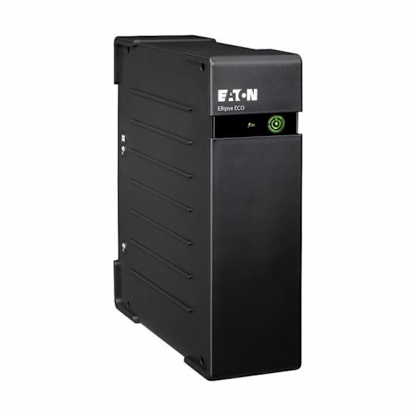 Invertteri - EATON - Ellipse ECO 1200 USB IEC - Off-line UPS - 1200VA (8 IEC-liitäntää) - Ylijännitesuoja - USB-portti - EL1200USBIEC musta