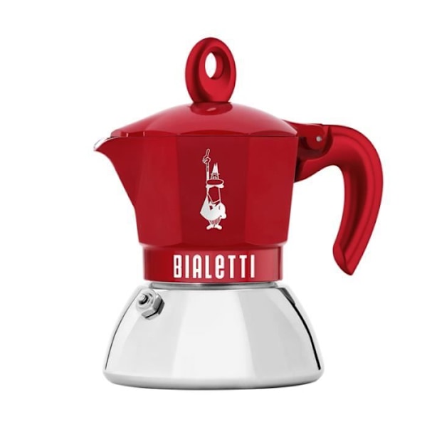 BIALETTI Moka Exclusive Induction 2 koppar röd