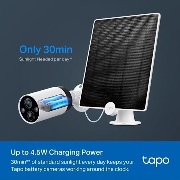 Tapo A200 Solpanel - för Tapo batterikameror (Tapo C400, Tapo C420, Tapo C425) IP65 - endast för en kamera