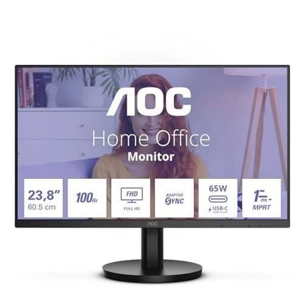 PC-näyttö - AOC - 24B3CA2 - 1920 x 1080 - IPS - HDMI - AMD FreeSync