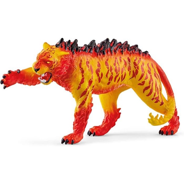 Figur - SCHLEICH - Lavatiger - Eldrador® - spytter ild og lava - til børn fra 7 år og opefter Orange, gul och svart