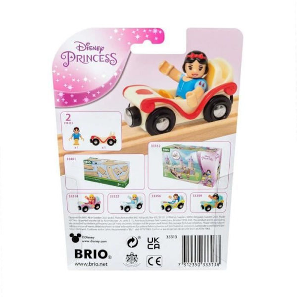 Disney Princesses Ravensburger Snow White Wagon - keltainen/punainen/sininen - lelu 3-vuotiaille ja sitä vanhemmille lapsille Gul, Röd, Blå