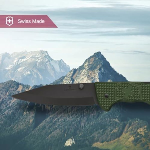 Foldekniv - VICTORINOX - Hunter Evoke BSH Alox - 10 cm klinge i rustfrit stål - 4 funktioner - Oliven farve Oliven