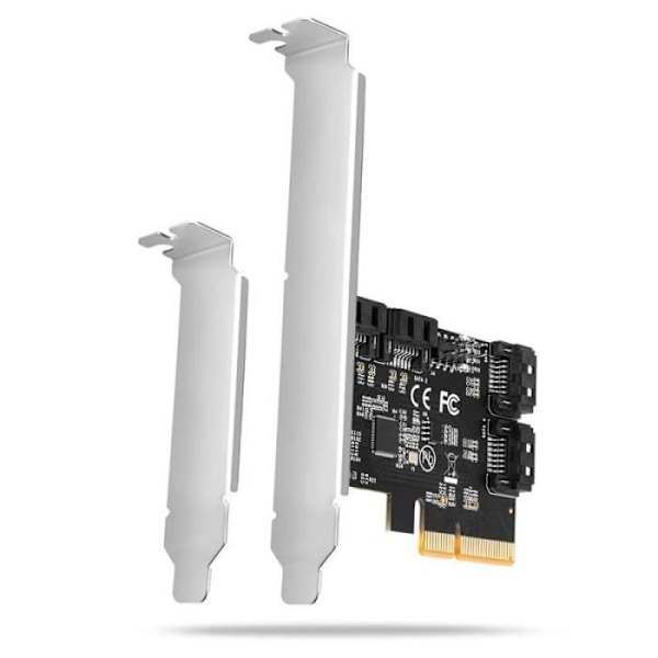 AXAGON PCES-SA4X4 PCIe-controller 4X intern SATA 6G-port + LP - 8595247906977 Sort