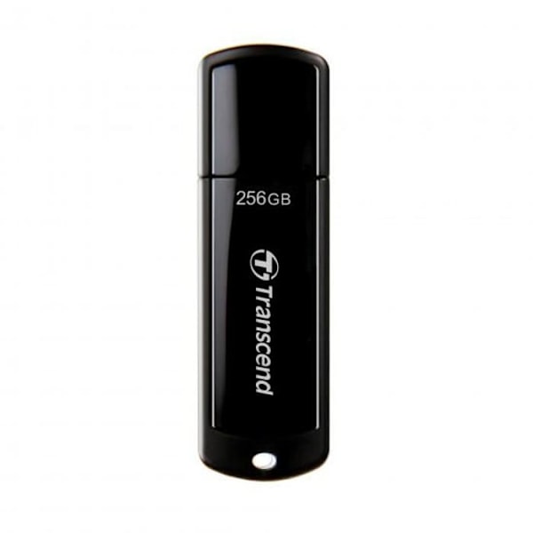 USB-avain - TRANSCEND - JETFLASH 700 - 256 Gt - USB 3.1 Gen 1 - Musta musta